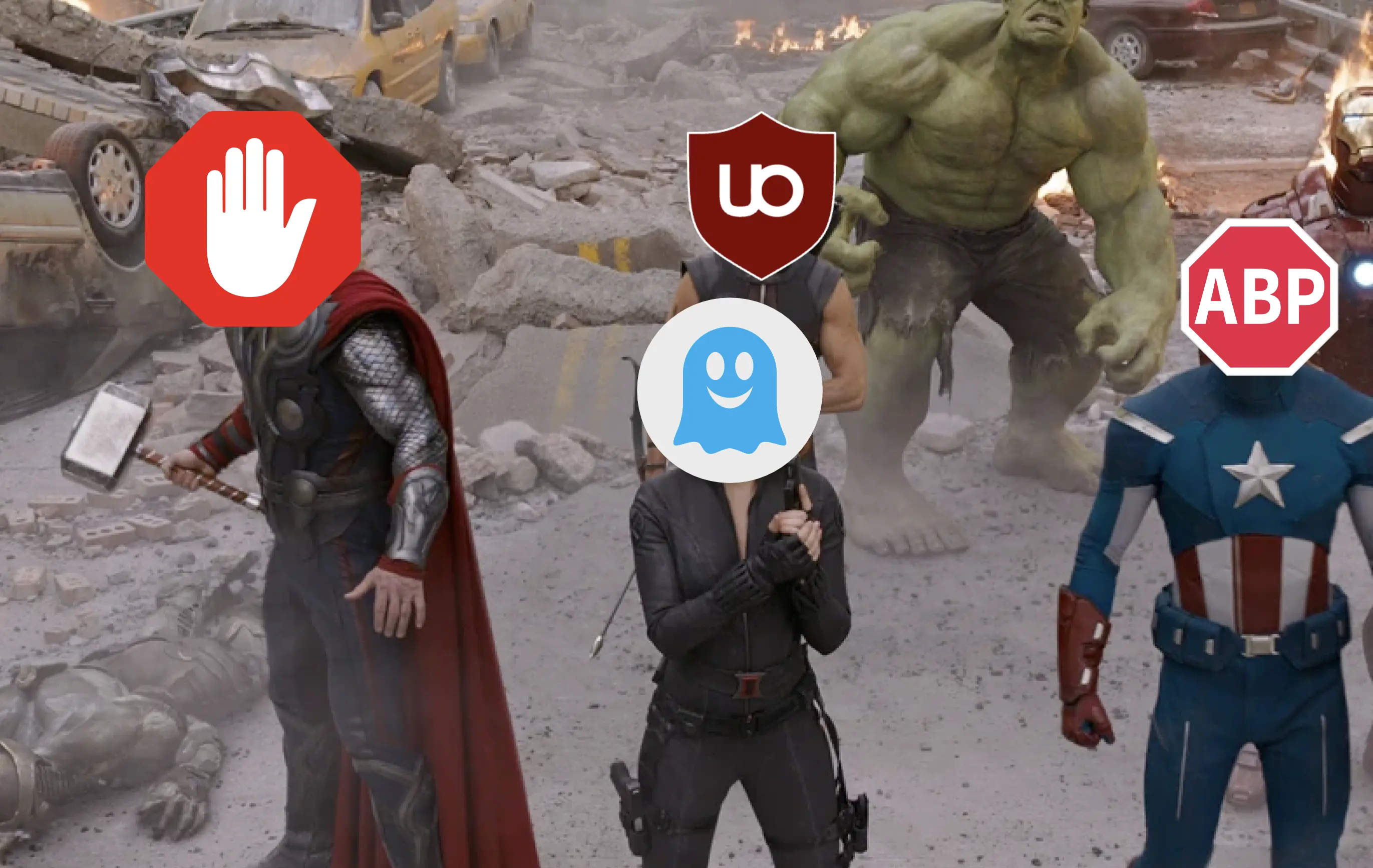 Avengers Adblock Meme